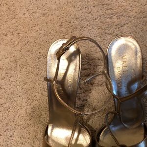 Valentino gold sandal heels
